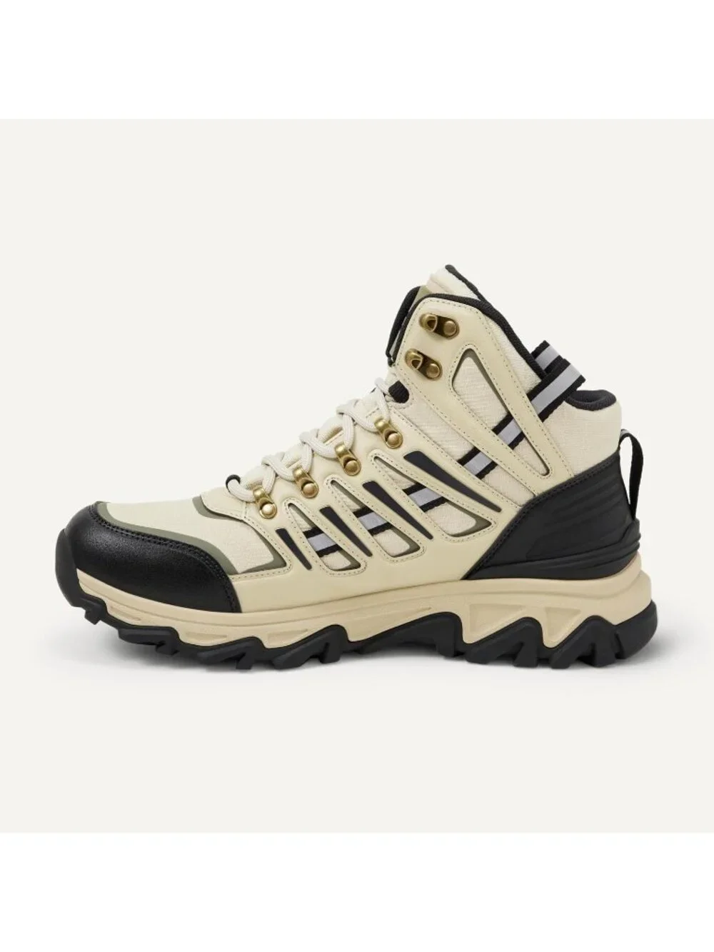 Men's Sand Waterproof Shoes Casual High Top Round Toe Non Slip Hiking Boots